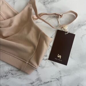 INLYRIC Women's Scoop Bralette Bras Wireless Seamless Beige #7